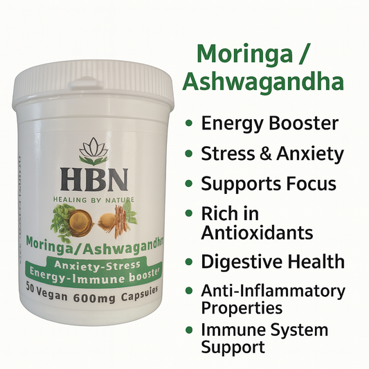 Ashwagandha and Moringa Blend (60Capsules)