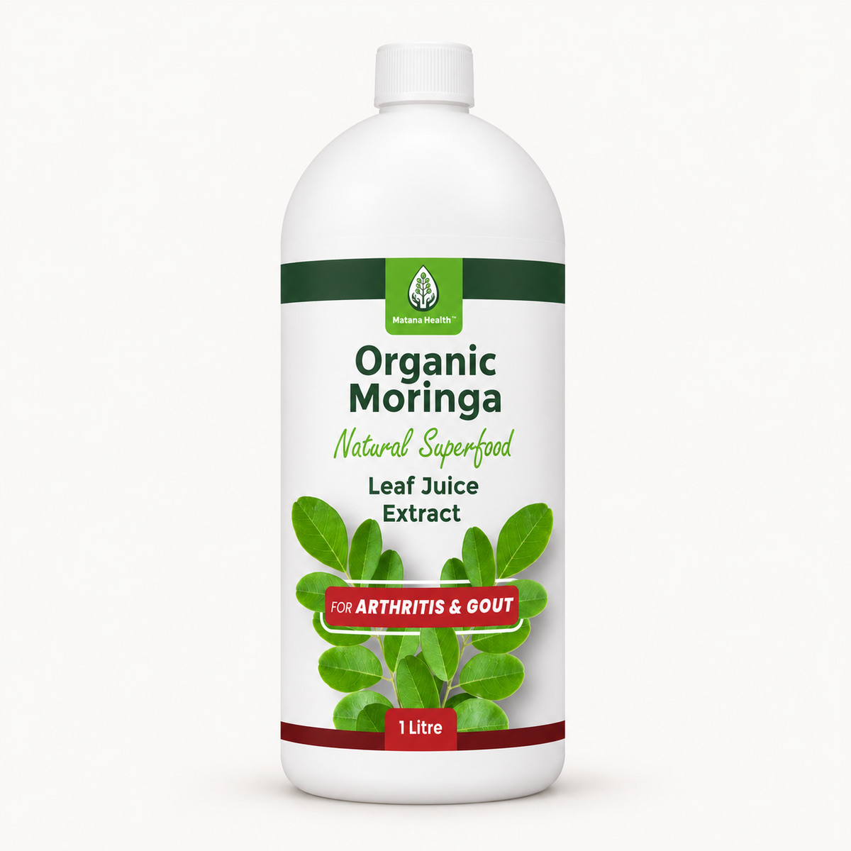 Matana Health Organic Moringa Leaf Juice Extract, 1-litre bottle
