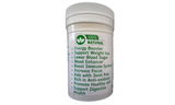 Side label of Healing by Nature Moringa capsules with a printed product-claims list and natural-product emblem