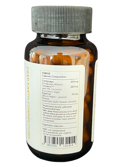 brown Thrive capsule bottle with capsules