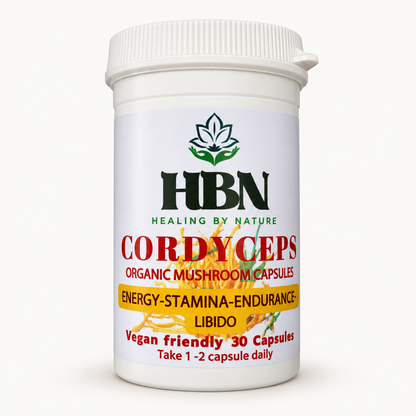 Cordyceps Capsules — front packaging on a light background