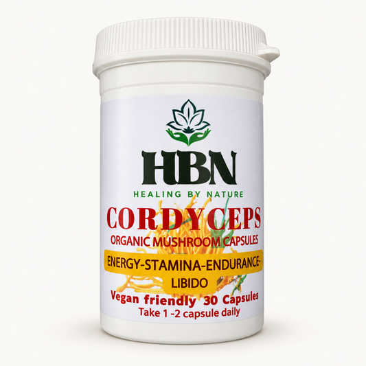 Cordyceps Capsules — front packaging on a light background