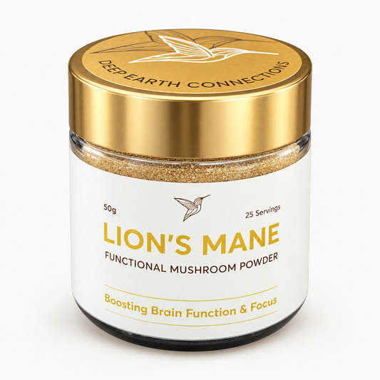 Lion’s Mane Mushroom Powder | 50 g — front packaging on a light background